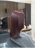 ダブルカラーピンクベージュベージュカラーケアブリーチレイヤー