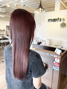 ミーツ meets+ 【美髪style】大人色☆ボルドーcolor