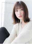 センター北/髪質改善/くすみベージュ×小顔くびれミディj
