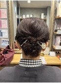 ミセス/結婚式母親/留袖/ボブアレンジ