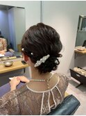 【きれいめシニヨン】恵比寿/恵比寿駅/結婚式/ヘアセット/早朝
