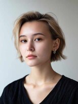 シェル 立川(shell) くびレイヤーエモージュグレージュカラーくびれショート【立川】