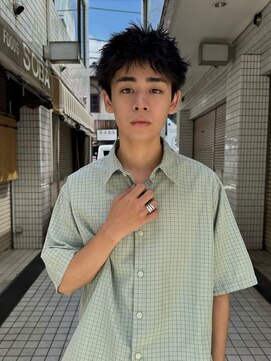 ヒュージ 表参道(huge) メンズカット /シャドウパーマ /フェザーショート