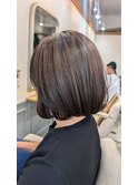 ふんわりボブショートスタイル