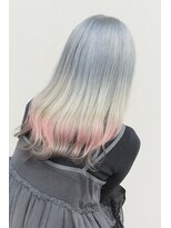 ヘアガーデンリゾート 東村山店&nbsp;アイスブルー×ホワイト×ベビーピンクのユニコーングラデ