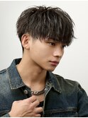 ウィービング無造作パーマ刈り上げマッシュ