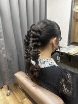 テーラ 南流山店(TELA)&nbsp;ツイン編みおろしポニー