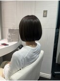 アッシュブラウンカラー×ボブ