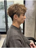 サーフカール/刈り上げセンターパート/波巻きツイストスパイラル