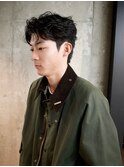 フェザーパーマ/ニュアンスパーマ/刈り上げセンターパート