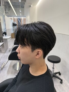 ビカムメンズヘアー 栄店(become men's hair) シースルーコンマバング/韓国ヘア