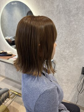 モアナ バイ ラナ 甚目寺店(MoanA BY LANA) 大人かわいい/ボブ/美髪/シルキーベージュ/前髪カット