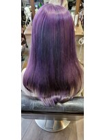エイチエムヘアーホーム 池袋2号店(H M hair home) ダークパープル/くびれミディ/顔周りカット/前髪/韓国/池袋