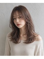 ヘアーズ ベリー 香椎店(hairs BERRY)&nbsp;大人可愛い抜け感レイヤーセミディ×透明感ベージュ髪質改善