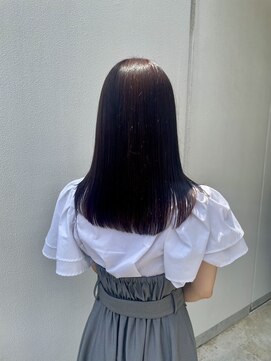 リレア 金町(Relair) 黒髪/グレーベージュ/レイヤーロング/前髪パーマ[京成金町]