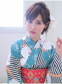 大人かわいい♪ふんわりショート浴衣アレンジ