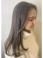 ヘアサロンM 新宿&nbsp;デザインカラー/厚めバング/ローライト/スリークボブ