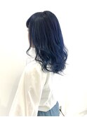 アマンドール齊藤☆色落ち綺麗なネイビーブルー