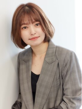 フォンズ(FONS) 顔まわりカットで小顔に見せるヘア 小顔ボブ20代_30代_40代_50代