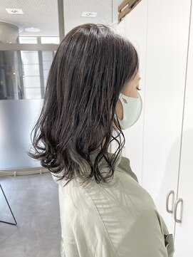 ジーニー 横浜(giinii) giinii_渋谷良太_ロブ_クリームパーマ_セミウェットウェーブ