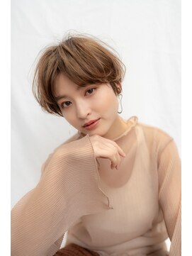 ケアリー 武蔵小杉(Carelly) 大人かわいい前髪セシルカットココアブラウンフリンジウェーブ