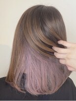 フレイムスヘアデザイン(FRAMES hair design)&nbsp;インナーパープルピンク×セミディ