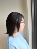 暗染めレイヤースタイル