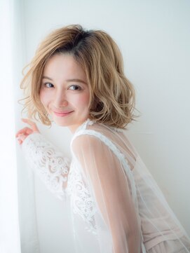 カペリベラグラマラス CapelliBellaGLAMOROUS ミディアムボブ/くせ毛風ボブ/20代30代【カペリベラグラマラス】