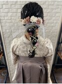 袴×ヘアアレンジ