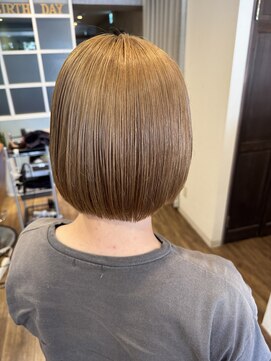 ディアバースデー(Dear Birthday) つるっとまとまるボブ/髪質改善/ブリーチカラー