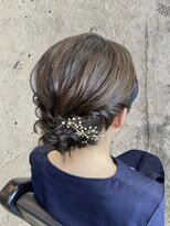 ヘアーデザイン グランツ 平成店(hair design Granz)&nbsp;ボブでもできる低めシニヨン