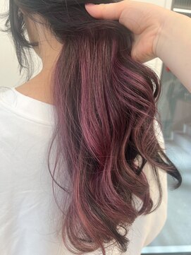 ポール(pole) 札幌インナーカラー レイヤーカット