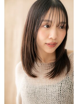 カバーヘア ブリス 川口(COVER HAIR bliss) 前下がりレイヤーカット美髪エアストレートZ川口20代30代40代