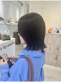 ミディアムヘア暗めカラーグランマッシュデザインカラー《用賀》