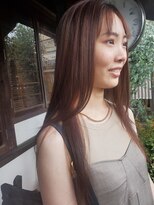 テントヘアー(tent hair) 韓国風サラ艶ロング
