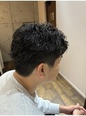 無造作ピンパーマ