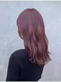 大人可愛いレイヤーピンクラベンダーブラウンベビーピンク