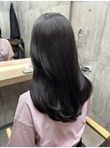 ダークグレー/透明感カラー/暗髪