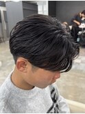 熊本メンズパーマ センターパート ニュアンスパーマ MEN'S HAIR