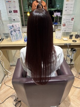 ファースト 仙台店(first) くびれヘア/アプリコットオレンジ/ハイライトカラー/広瀬通り