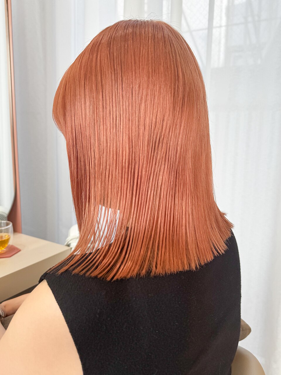 ピンクベージュ/ブリーチ/表参道/女性美容師