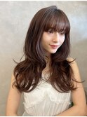 ハイレイヤー/ミディアム・ロング/20代/30代/顔周り・フェイス