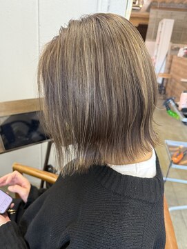 ライツ オオサカ(Litze osaka) 白髪ぼかしグレージュハイライト【中阪】