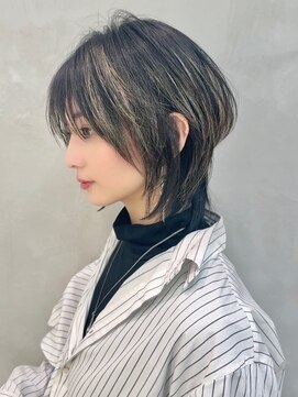 ダブルトーキョー シブヤ(W-TOKYO SHIBUYA) ハイライト×小顔ネオウルフ　ウルフカット　ショートウルフ