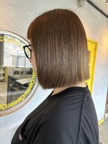 コーパル(copal)&nbsp;ボブ・白髪ぼかし・明るい白髪染め・オリーブベージュ