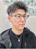 本厚木/刈り上げショート束感ソフトモヒカン短髪/アップバング