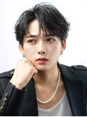 韓国マッシュカルマパーマ韓国風センターパートニュアンスパーマ