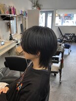 マジック 関目店(magic)&nbsp;フロント曲がる縮毛ナチュラルマッシュウルフ