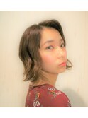 切りっぱなし×くせ毛風ボブ☆