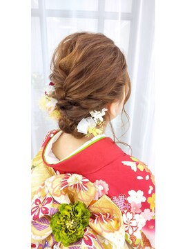 びゃんびゃん 江端店 お薦め成人式スタイル/着物ヘア/似合わせカット